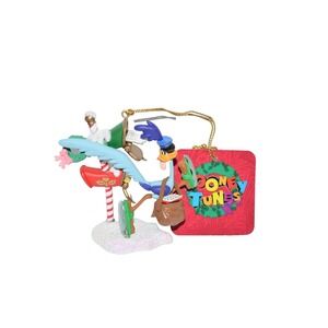 1996 Warner Bros Roadrunner Mailman Looney Tunes Christmas Ornament in box